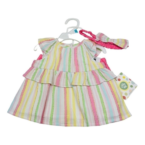 Little Me Ruffle Shorts and Shirt Set Size 6 Months - Picture 3 of 5